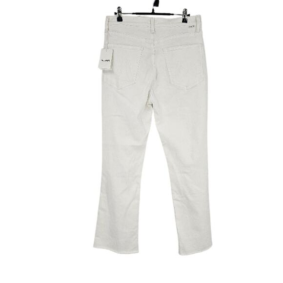 Mother The Tripper Ankle Fray White Ripped Knee Raw Hem Button Fly NWT Size 30 - Picture 3 of 10